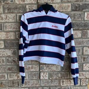 🍒💣 Dickies stripe cropped style hoodie